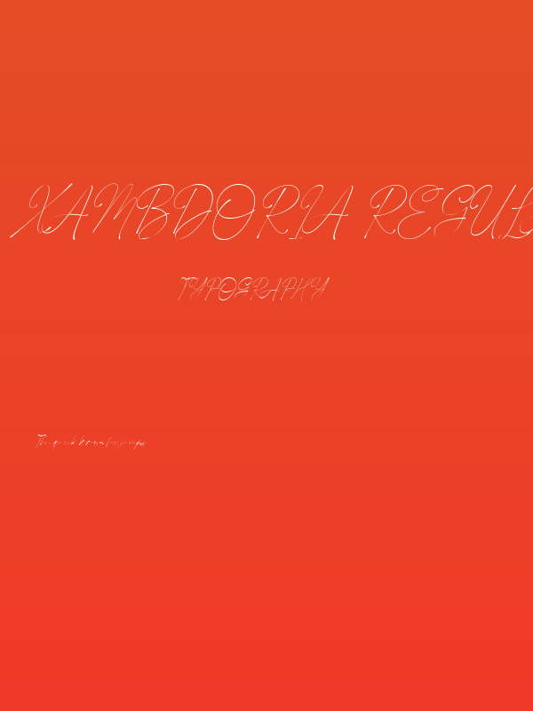 Xambdoria Regular Poster