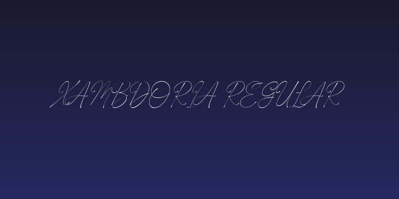 Xambdoria Regular Social Header