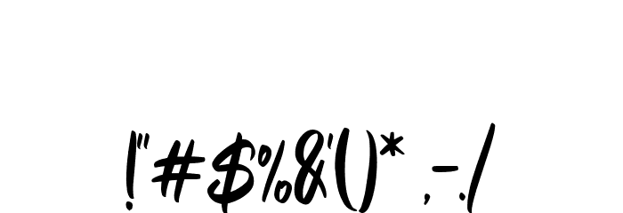 Xambora Font OTHER CHARS