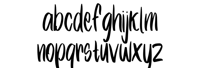 Xambora Font LOWERCASE