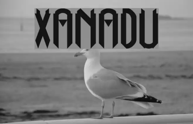 Xanadu Font examples