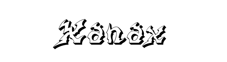 Xanax  免费字体下载