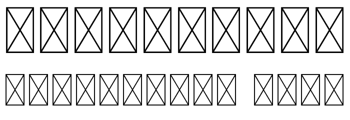 Xander Bruce Demo Font OTHER CHARS