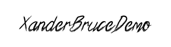 Xander Bruce Demo  Free Fonts Download