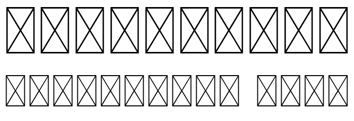 Xander Bruce Demo Font OTHER CHARS