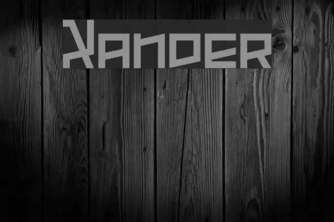 Xander Font examples