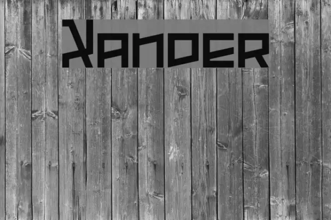 Xander Font examples
