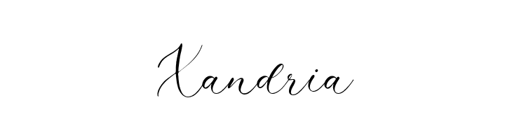Xandria  Frei Schriftart Herunterladen