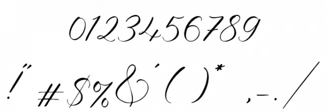 Xandria Font OTHER CHARS