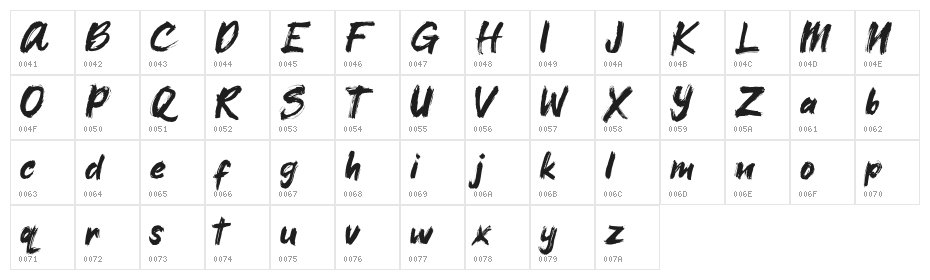 Xangda Shiny Character Map