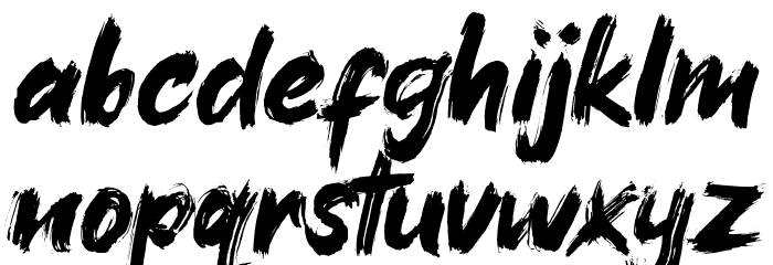 Xangda Shiny Font LOWERCASE