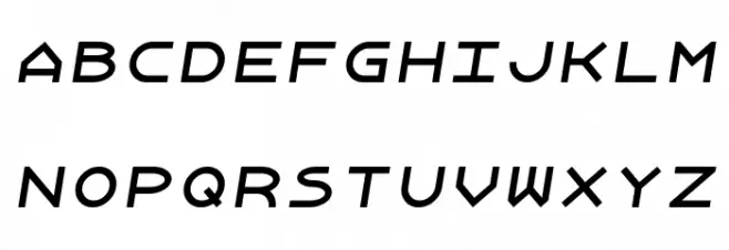 Xanmono Italic Schriftart Groß