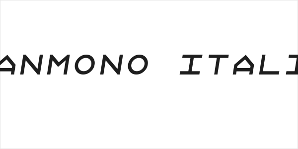 Xanmono Italic Logo