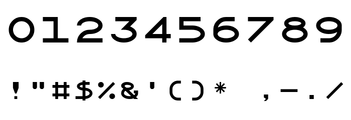 Xanmono Font OTHER CHARS