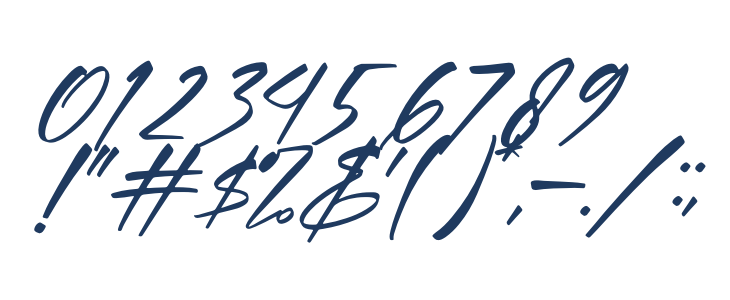 Xantegrode Signature Italic Other Characters