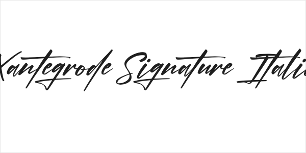 Xantegrode Signature Italic Logo