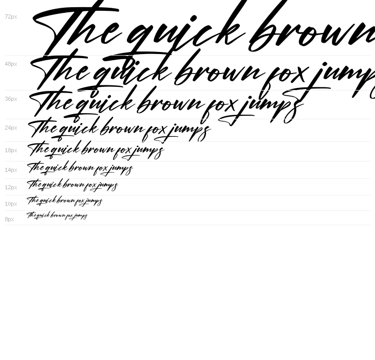 Xantegrode Signature Italic Waterfall