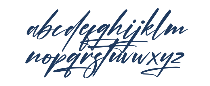 Xantegrode Signature Italic Lowercase