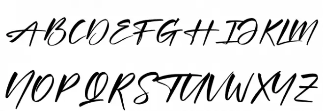 Xantegrode Signature Schriftart Groß