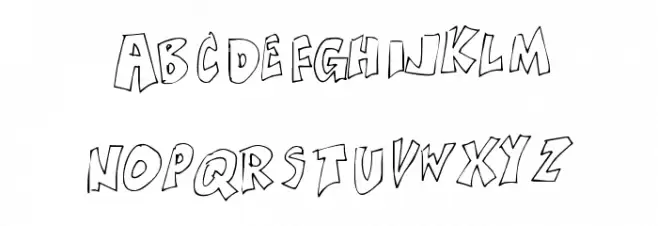Xanthisma フォント 大文字