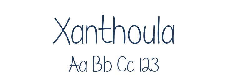 Xanthoula Font Preview