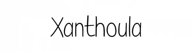 Xanthoula फ़ॉन्ट