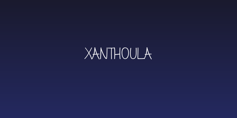 Xanthoula Social Header