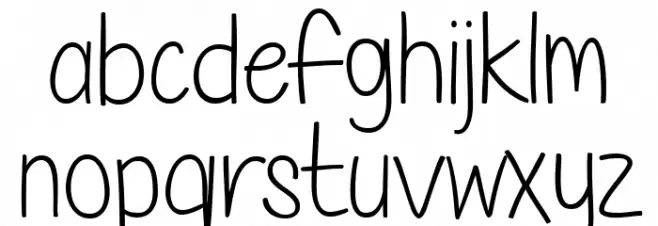 Xanthoula फ़ॉन्ट लोअरकेस