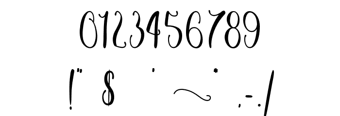 Xanthousy - Personal Use Font OTHER CHARS