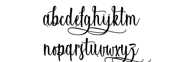 Xanthousy - Personal Use Font LOWERCASE