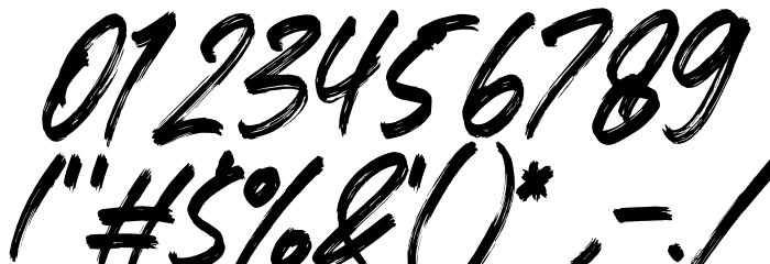 Xantorid Italic Font OTHER CHARS