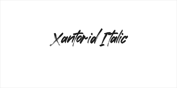 Xantorid Italic Logo