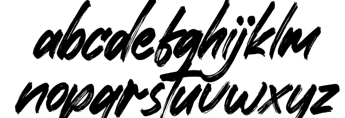 Xantorid Italic Font LOWERCASE