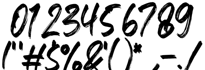 Xantorid Font OTHER CHARS
