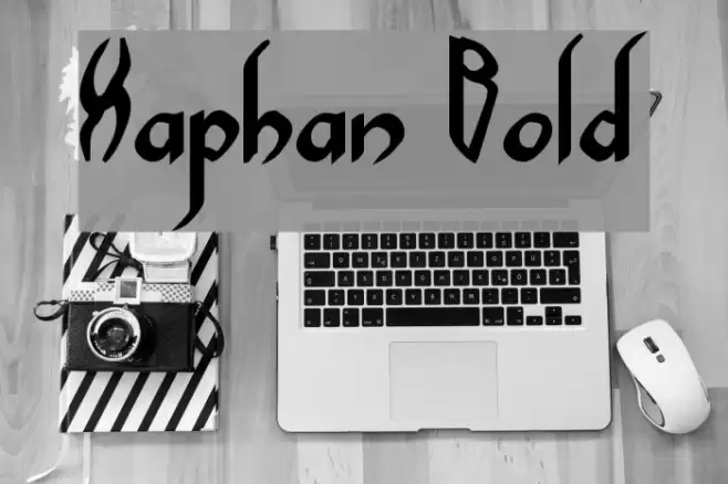 Xaphan Bold Font examples