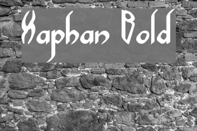 Xaphan Bold Font examples