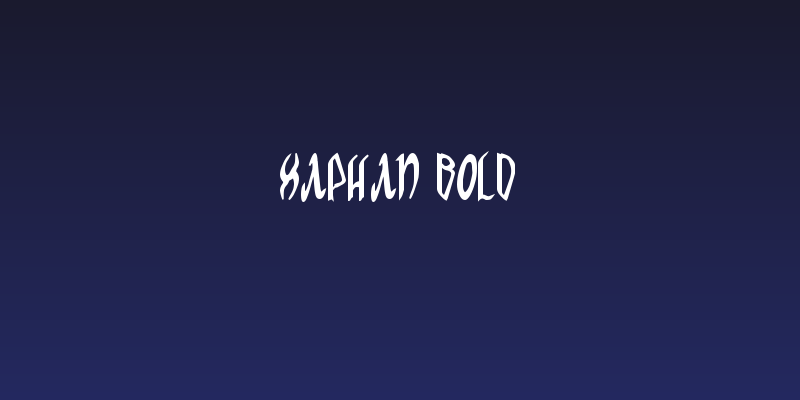 Xaphan Bold Social Header