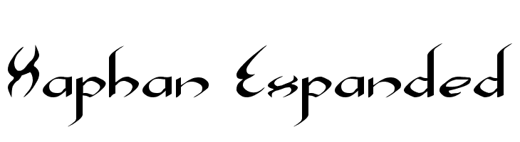 Xaphan Expanded フォント
