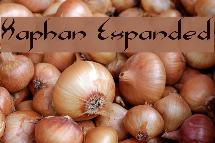 Xaphan Expanded Font examples