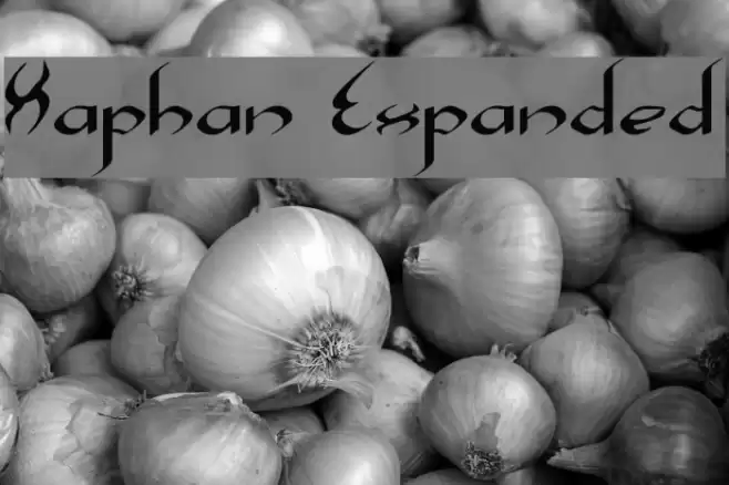 Xaphan Expanded Font examples