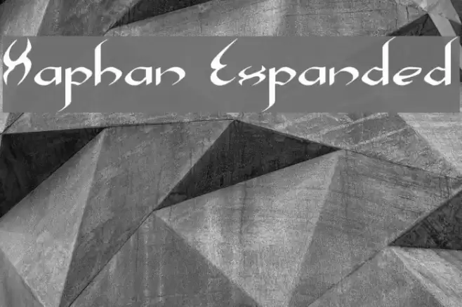 Xaphan Expanded Font examples