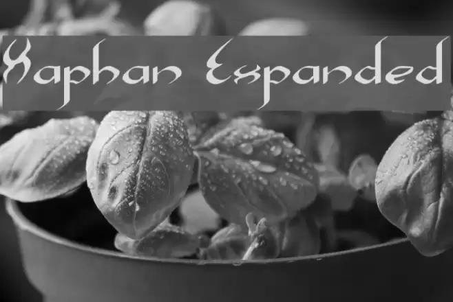 Xaphan Expanded Font examples