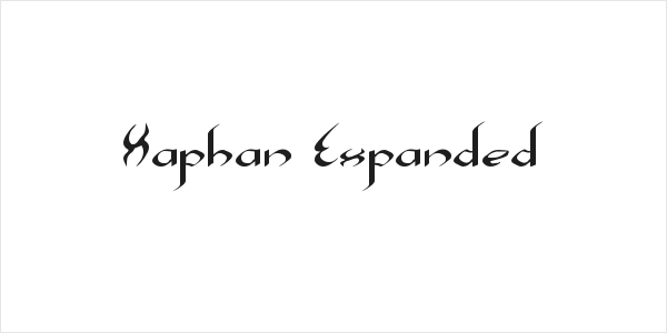 Xaphan Expanded Logo
