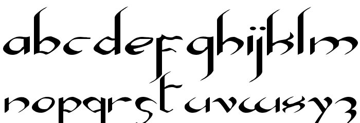 Xaphan Expanded Font Litere mici