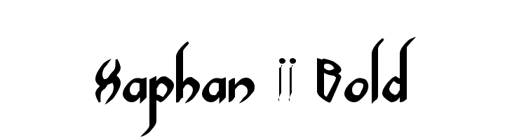 Xaphan II Bold  Frei Schriftart Herunterladen
