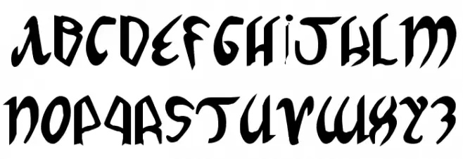 Xaphan II Bold Шрифта ВЕРХНИЙ