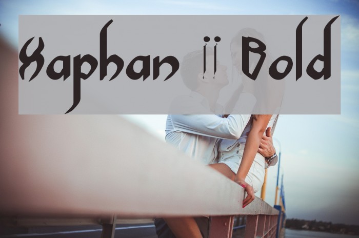 Xaphan II Bold Font examples