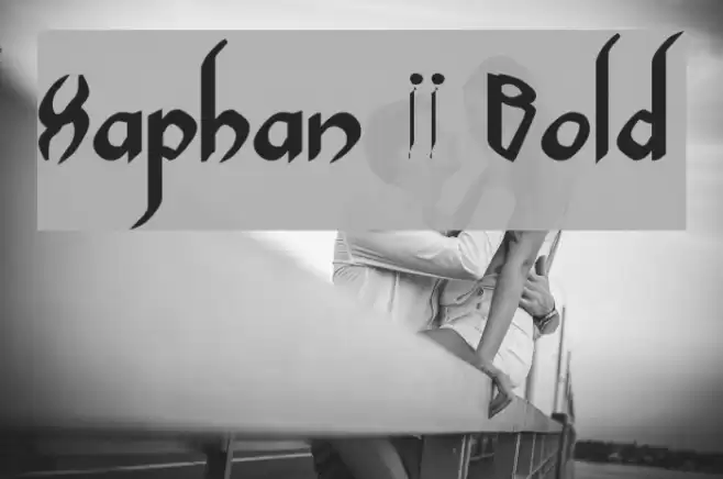 Xaphan II Bold Font examples