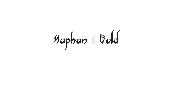Xaphan II Bold Logo