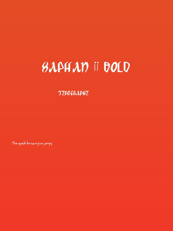Xaphan II Bold Poster